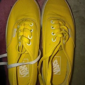 Yellow Vans sz7